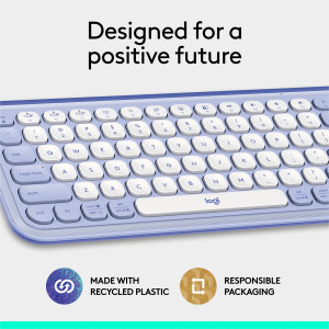 Logitech Pop Icon Keys, Bluetooth, Lilac
