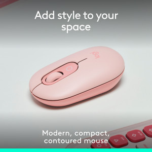 Logitech POP Mouse, Bluetooth, Rose