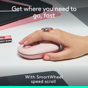 Logitech POP Mouse, Bluetooth, Rose