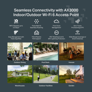 TP-LINK Gigabit FESTA F61-OUTDOOR Dual-Band WiFi 6