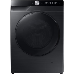Masina de spalat rufe cu uscator Samsung WD90DG6B85BBU4, Spalare 9 kg, Uscare 6 kg, 1400 RPM, Clasa D, Digital Inverter, AI EcoBubble, AI Wash, AI Energy, QuickDrive, Hygiene Steam, Air Wash, Dozare automata detergent, Negru