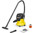 Aspirator Karcher KWD 3 V-15/4/20, cu sac, 1000W, 15L, Galben/Negru