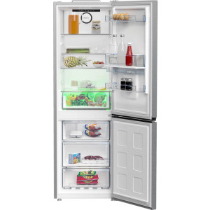 Beko B3RCNA364HDXB, 316 L, Clasa E, No Frost, HarvestFresh, AeroFlow, MaxStore, Dozator apa, 186 cm, Inox