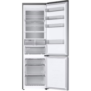 Samsung RB38C7AGWS9/EF, 387 L, Clasa A, No Frost, AI Inverter, Twin Cooling, SpaceMax, Metal Cooling, Cool Select+, Humidity Fresh+, AI Energy, 203 cm, Inox