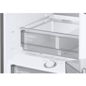 Samsung RB38C7AGWS9/EF, 387 L, Clasa A, No Frost, AI Inverter, Twin Cooling, SpaceMax, Metal Cooling, Cool Select+, Humidity Fresh+, AI Energy, 203 cm, Inox