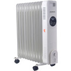 Heinner Calorifer electric HOH-YD11WH, 2500 W, 11 elementi, Cu ulei, 3 trepte, Termostat ajustabil, Alb