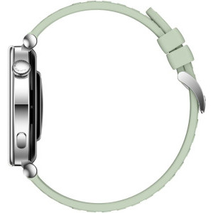 Huawei Watch GT 4, 41mm Stainless Steel, curea Green Fluoroelastomer
