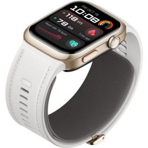 Huawei Watch D2, Gold aluminum, curea White Composite Leather