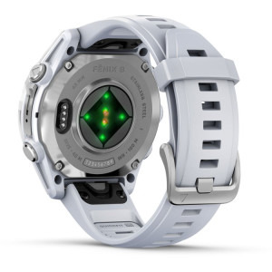 Garmin Fenix 8, 43mm Silver, Whitestone Silicone