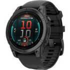 SmartWatch Garmin Fenix E, 47mm Slate Gray Steel, Black Silicone