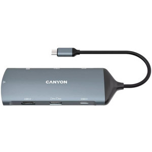 Canyon Multiport Universal USB Tip C 8-in-1, Gigabit LAN