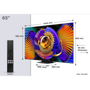 TCL Smart TV SQD-MiniLed 65C7L Seria C7L 164cm 4K UHD HDR