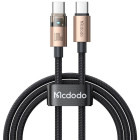 Cablu de date / adaptor Mcdodo USB-C Male la USB-C Male, 100W, 1.2m,  Desert Gold