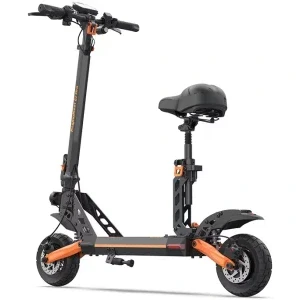 KuKirin Trotineta electrica G2 Pro, Putere 600 W, Autonomie 55 km, Viteza max 45 km/h, Greutate max 120 kg, Roti 9 inch, Negru