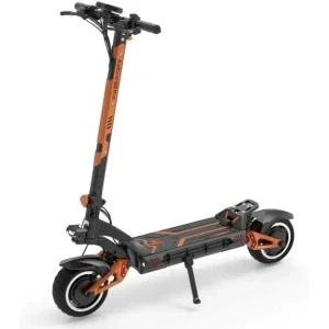 KuKirin Trotineta electrica G3 Pro, Putere 2x 1200 W, Autonomie 80 km, Viteza max 65 km/h, Greutate max 120 kg, Roti 10 inch, Negru