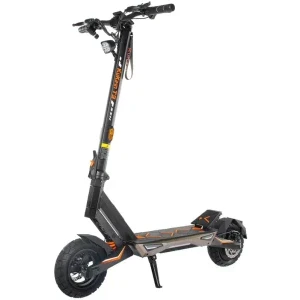 KuKirin Trotineta electrica T3, Putere 800 W, Autonomie 58 km, Viteza max 45 km/h, Greutate max 120 kg, Roti 10 inch, Negru