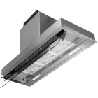 Hota incorporabila Turbionaire integrata TNP90BS, Putere de absorbtie 800 m3/h, Clasa A+, Iluminare LED, Dubla aspiratie, Sticla tratata termic, Tuya, 90 cm, Inox