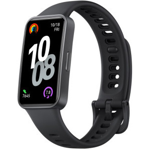 Huawei Band 10 Matte Black, Fluoroelastomer Black