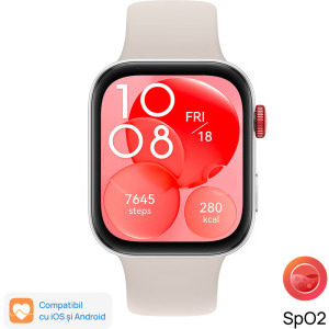 Huawei Watch FIT 3 Moon White Fluoroelastomer Strap