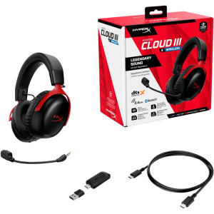 HyperX Cloud III S Wireless Black/Red