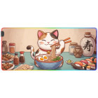 Mouse pad QwertyKey Lucky Neko Ramen RGB