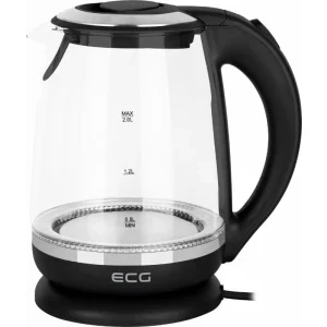 ECG RK2080, 2200W, 2L, Negru/Inox