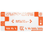Mouse pad QwertyKey Apex White/Orange