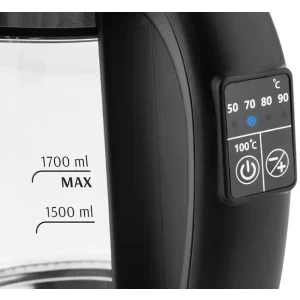 ETA Crystela Digi 7153, 2200W, 1.7L, Negru/Inox