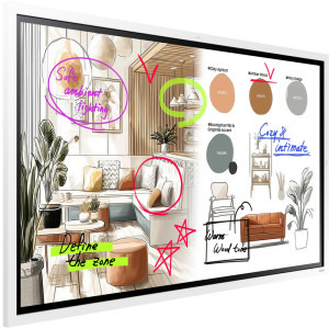 Samsung Flip 75 Inch WMFX, 55 inch UHD VA, Tizen OS 9.0
