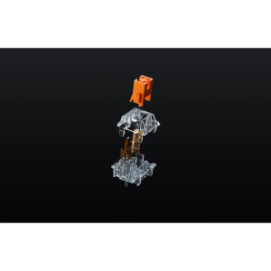 QwertyKey 100 Apex RGB White Liniar Prelubrifiat V2 Switch Mecanica