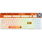 Tastatura Gaming QwertyKey 100 Apex RGB White Liniar Prelubrifiat V2 Switch Mecanica