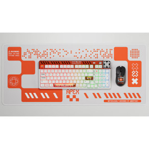 QwertyKey 100 Apex RGB White Tactil Prelubrifiat V2 Switch Mecanica