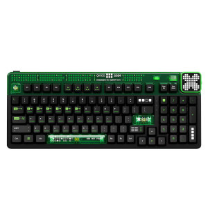 QwertyKey 100 Matrix RGB Black Liniar Prelubrifiat V2 Switch Mecanica