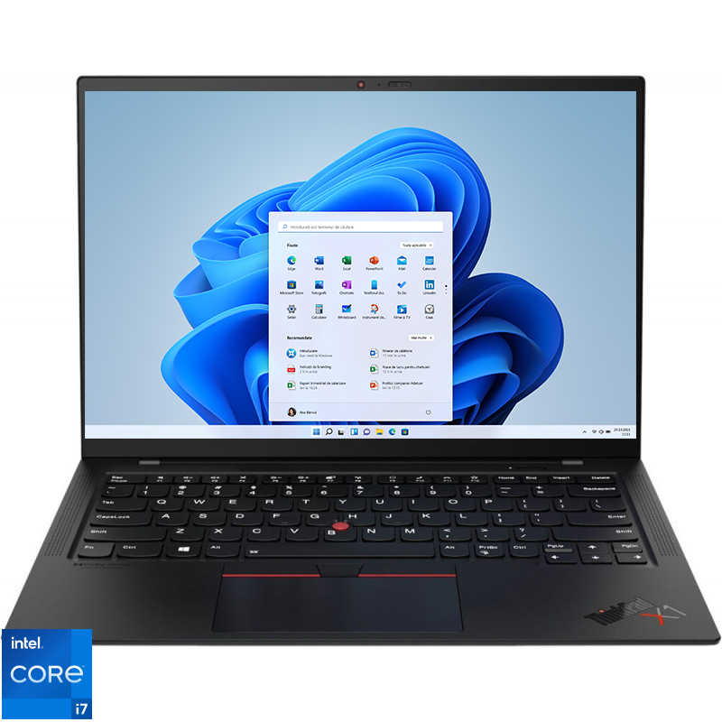 Ultrabook Lenovo 14'' ThinkPad X1 Carbon Gen 9, WUXGA IPS, Procesor Intel® Core™ i7-1165G7 (12M Cach