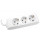 Priza/prelungitor Spacer Spacer Defender 1.5m, 3x Schuko, White