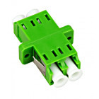 Accesoriu retea Schrack Cupla LC/APC Duplex, plastic, single mode, zirconiu, verde