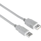 Cablu periferice Hama Extensie USB tip A 2.0 Male la USB tip A 2.0 Female, 3 m, Gri