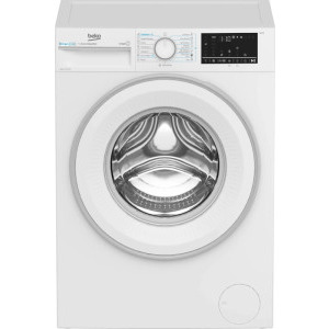 Masina de spalat rufe Beko B3WFU48215WWES, 8 kg, 1200 RPM, Clasa A, ProSmart Inverter, EnergySpin, SteamCure, SteamTherapy, Hygiene+, AddXtra, Gri