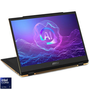 Laptop MSI 13.3 Summit 13 AI+ Evo A2VMTG, FHD+ Touch, Procesor Intel® Core™ Ultra 7 258V (12M Cache, up to 4.80 GHz), 32GB LPDDR5X, 1TB SSD, Intel Arc 140V, Win 11 Home, Black