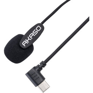 AKASO Microfon extern USB-C SYZ0086 Black