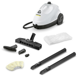 Aspirator Karcher KST 2, de curatat cu abur, 1500W, Alb/Negru