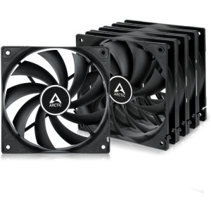 Ventilator ARCTIC AC F12 PWM Black Value 5-Pack