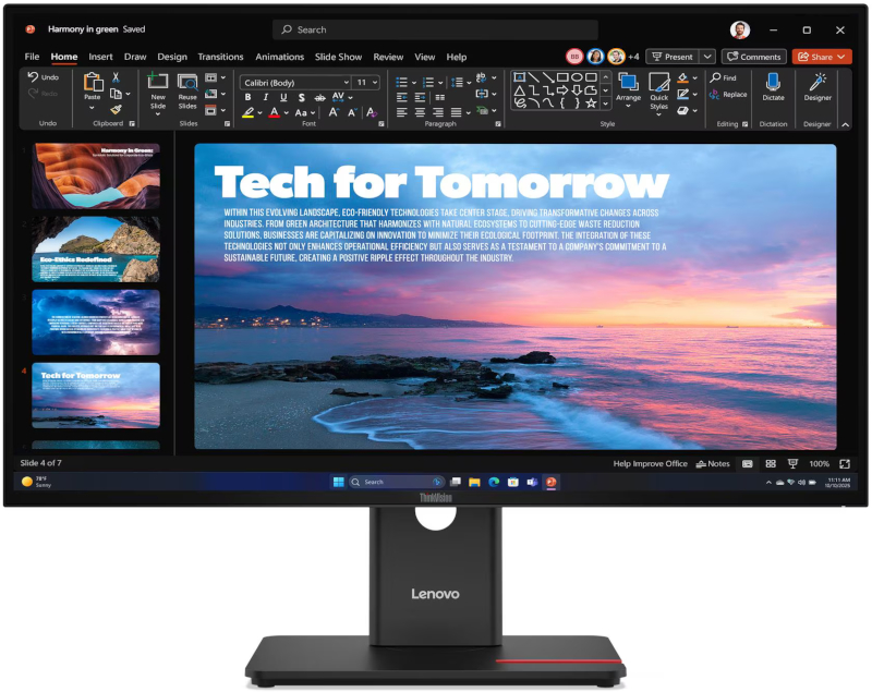 Monitor LED Lenovo ThinkVision T27QD-40 27 inch QHD IPS 4 ms 120 Hz USB-C