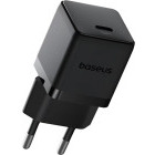 Incarcator retea Baseus Palm, 1x USB-C, Quick Charge 30 W, Black