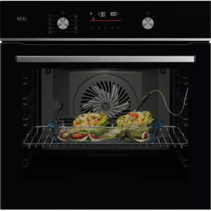 Cuptor incorporabil AEG OA5CB531AB, Electric, 71 L, Autocuratare catalitica, SteamBake, My AEG Care, Grill, Clasa A+, Negru