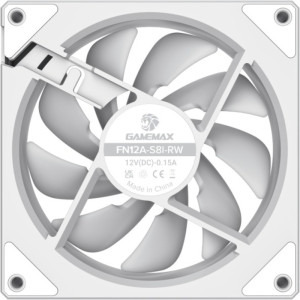 Gamemax FN12A-S8I Reverse PWM 120mm ARGB White