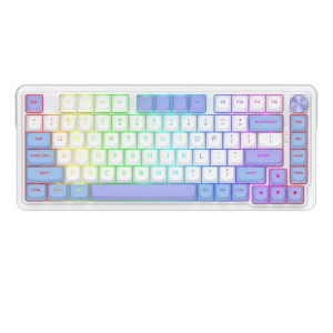 Redragon Cyrus Pro Alb-Mov RGB Switch-uri Liniare Redragon Gri Mecanica