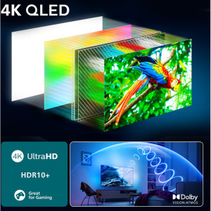 Philips Smart TV 55PUS9010/12 Seria PUS9010/12 139cm gri 4K UHD HDR Ambilight pe 3 laturi