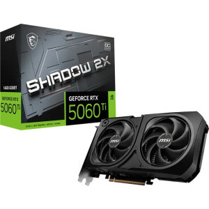MSI GeForce RTX 5060 Ti SHADOW 2X OC PLUS 16GB GDDR7 128-bit DLSS 4.0