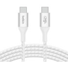 Cablu de date / adaptor Belkin BoostCharge, USB-C Male la USB-C Male, 240W 2m, White